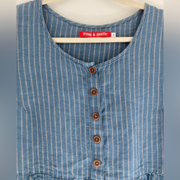 Pyne & Smith No. 11 Georgian Blue Striped Dress - Picture 7 of 7